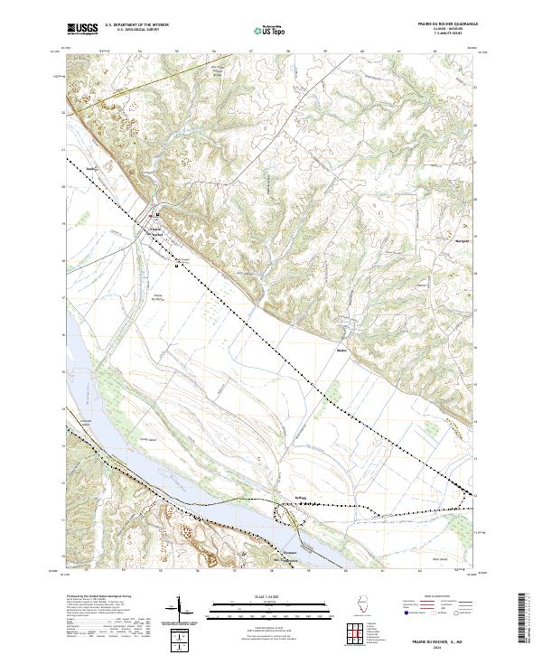 Prairie du Rocher, IL-MO — USGS 7.5-minute topo (2024)