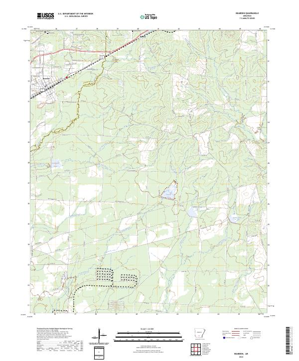 Bearden, AR — USGS 7.5-minute topo (2024)