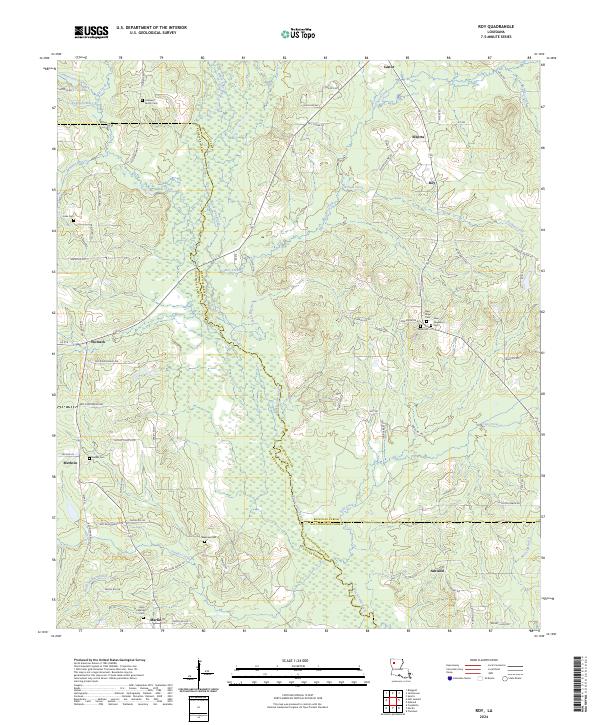 Roy, LA — USGS 7.5-minute topo (2024)