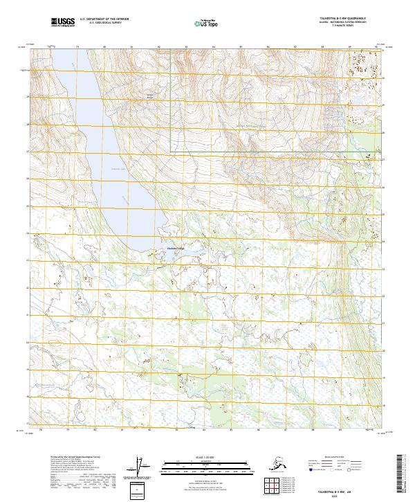 Talkeetna B-3 NW, AK — USGS 7.5-minute topo (2023)