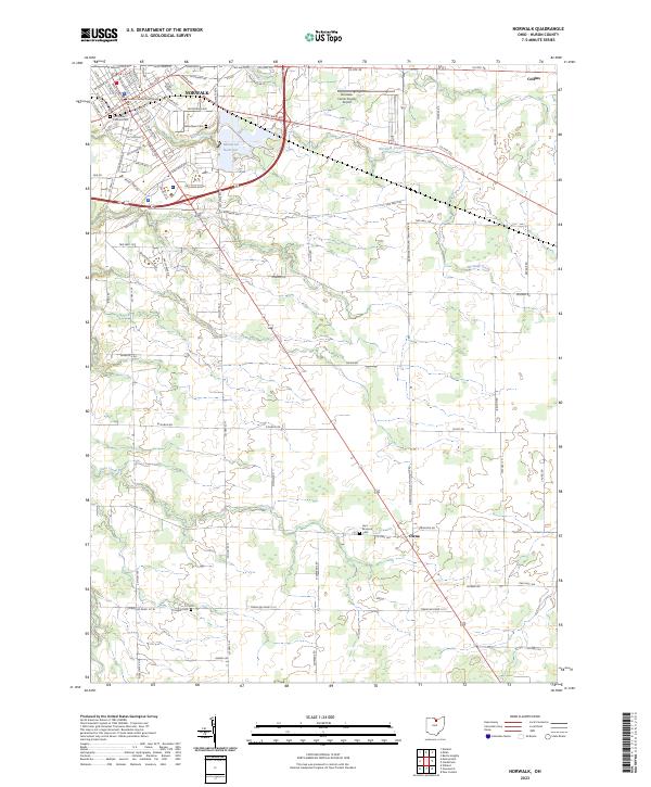 Norwalk, OH — USGS 7.5-minute topo (2023)