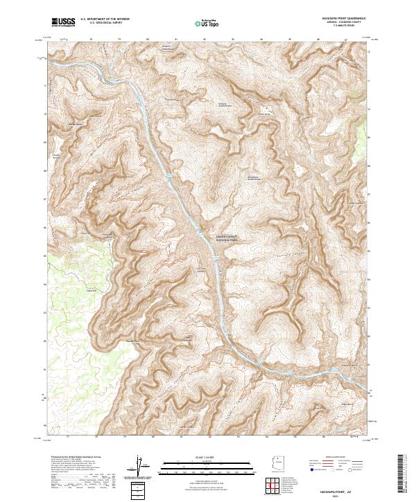 Havasupai Point, AZ — USGS 7.5-minute topo (2021)