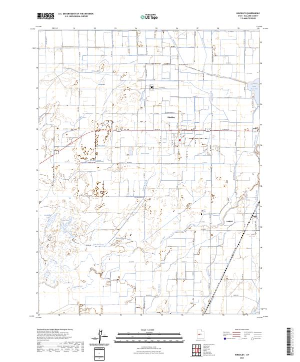 Hinckley, UT — USGS 7.5-minute topo (2023)