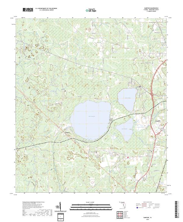 Sampson, FL — USGS 7.5-minute topo (2024)
