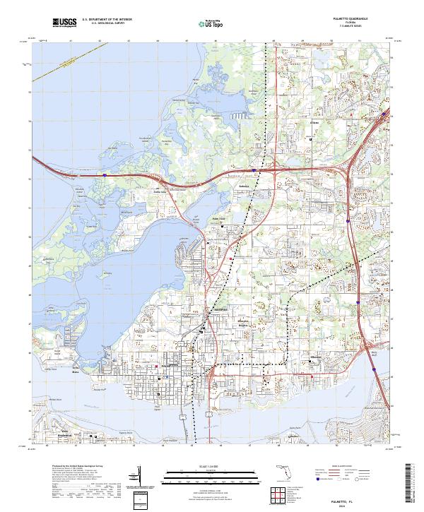 Palmetto, FL — USGS 7.5-minute topo (2024)