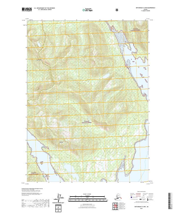 Ketchikan C-6 NW, AK — USGS 7.5-minute topo (2021)