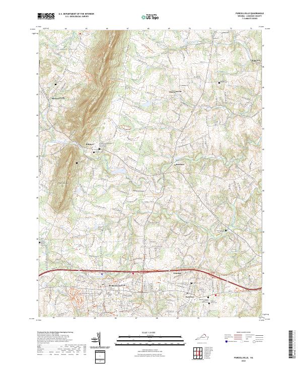 Purcellville, VA — USGS 7.5-minute topo (2022)