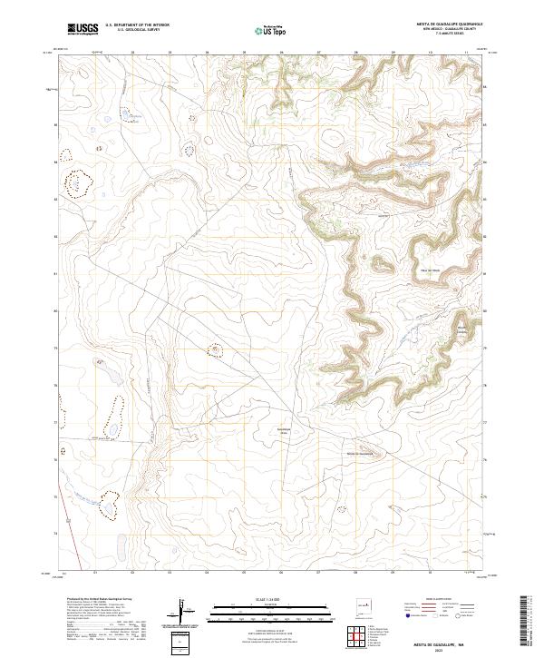Mesita De Guadalupe, NM — USGS 7.5-minute topo (2023)