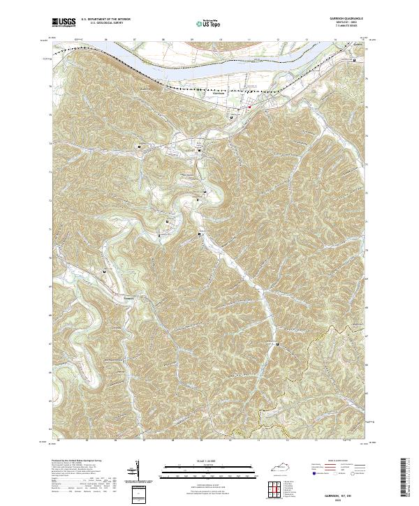 Garrison, KY-OH — USGS 7.5-minute topo (2022)