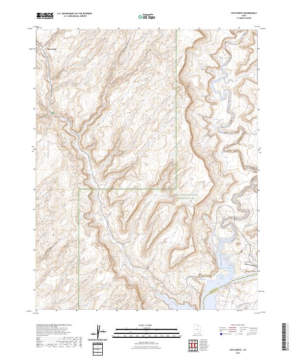 Hite North, UT — USGS 7.5-minute topo (2023)