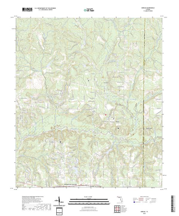 Dorcas, FL — USGS 7.5-minute topo (2024)
