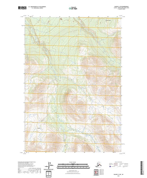 Valdez C-3 SW, AK — USGS 7.5-minute topo (2023)