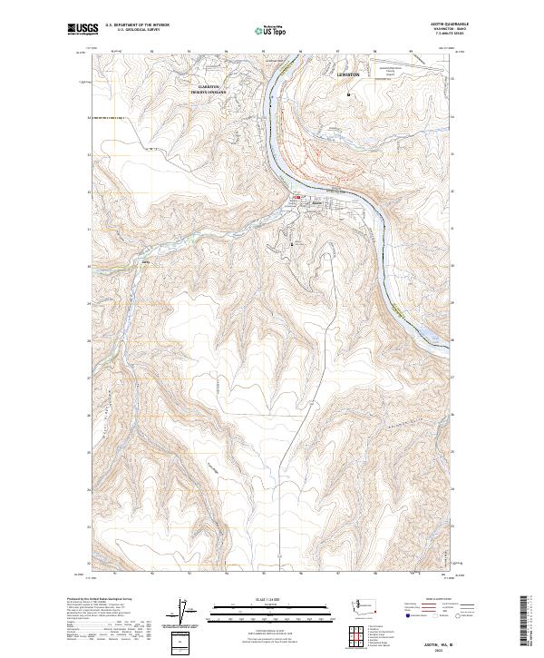 Asotin, WA-ID — USGS 7.5-minute topo (2023)