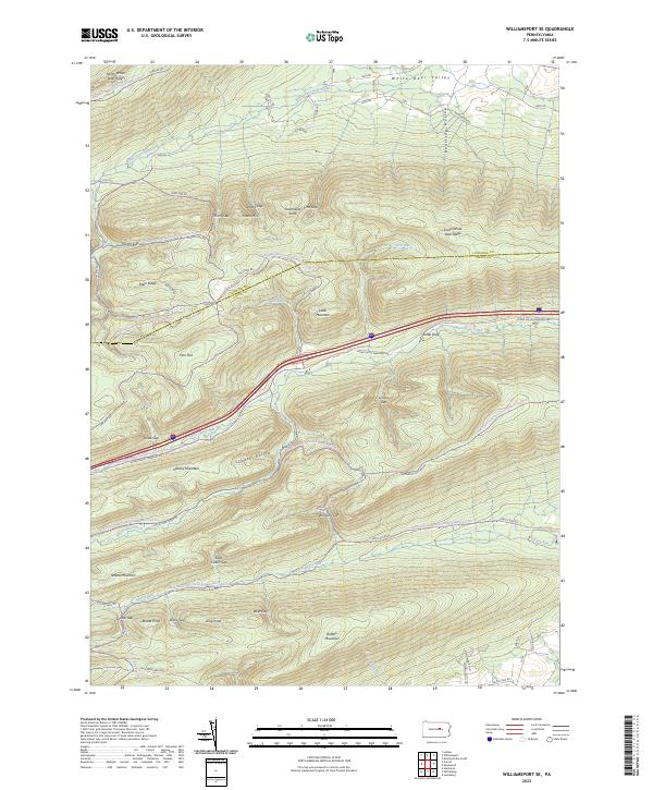 Williamsport SE, PA — USGS 7.5-minute topo (2023)