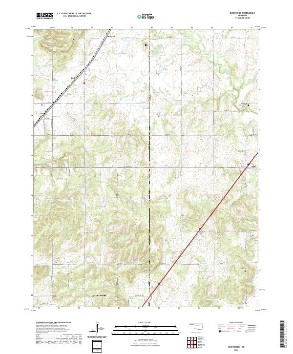 Bushyhead, OK — USGS 7.5-minute topo (2022)