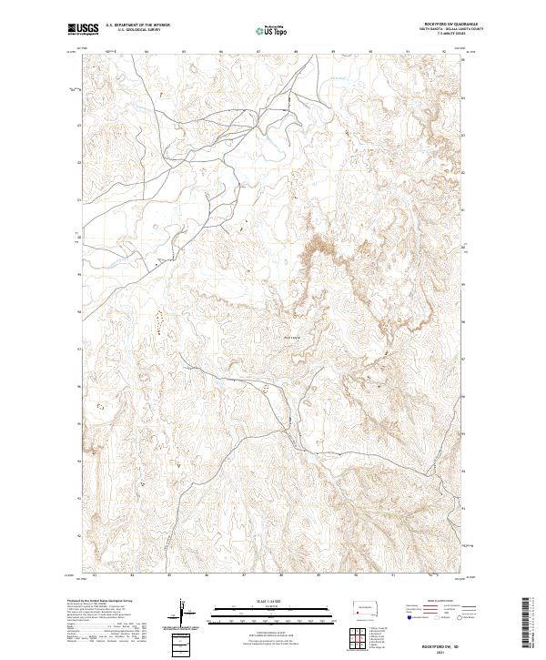 Rockyford SW, SD — USGS 7.5-minute topo (2021)