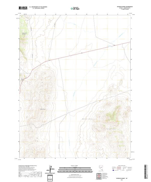 Hickison Summit, NV — USGS 7.5-minute topo (2021)