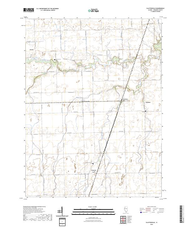 Claytonville, IL — USGS 7.5-minute topo (2024)