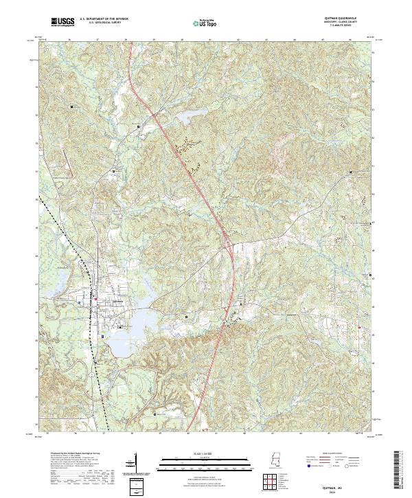 Quitman, MS — USGS 7.5-minute topo (2024)