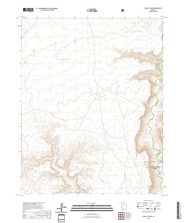 Findlay Tank, AZ — USGS 7.5-minute topo (2021)