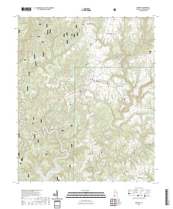 Addison, AL — USGS 7.5-minute topo (2024)