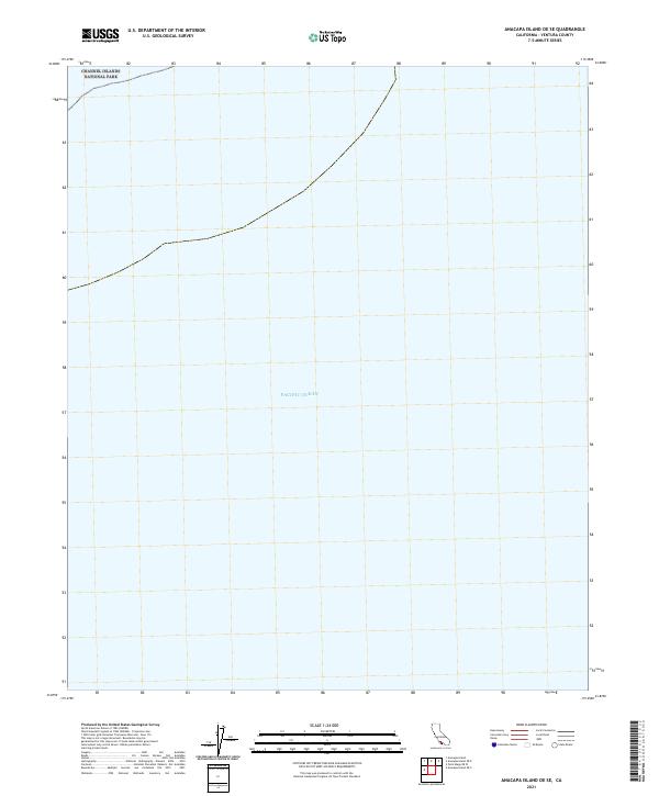 Anacapa Island OE SE, CA — USGS 7.5-minute topo (2021)