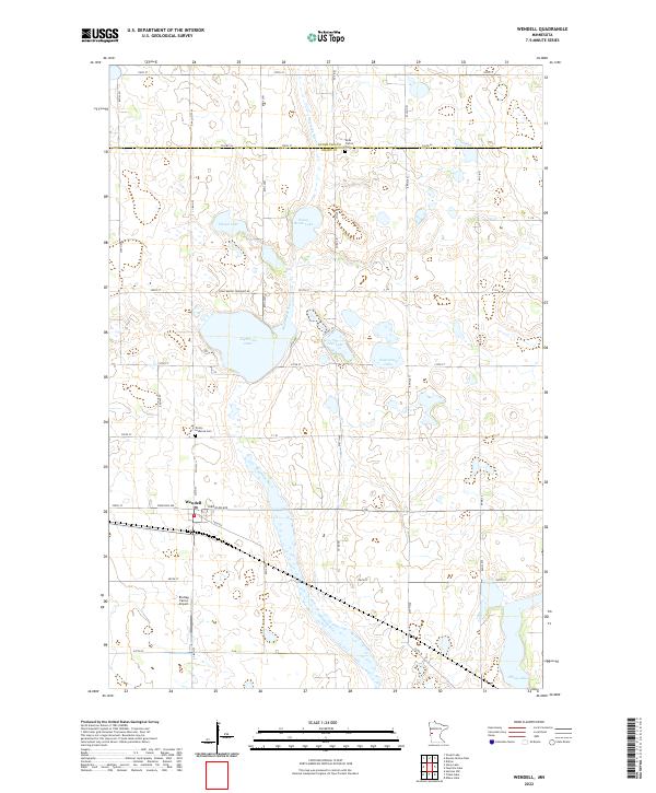 Wendell, MN — USGS 7.5-minute topo (2022)