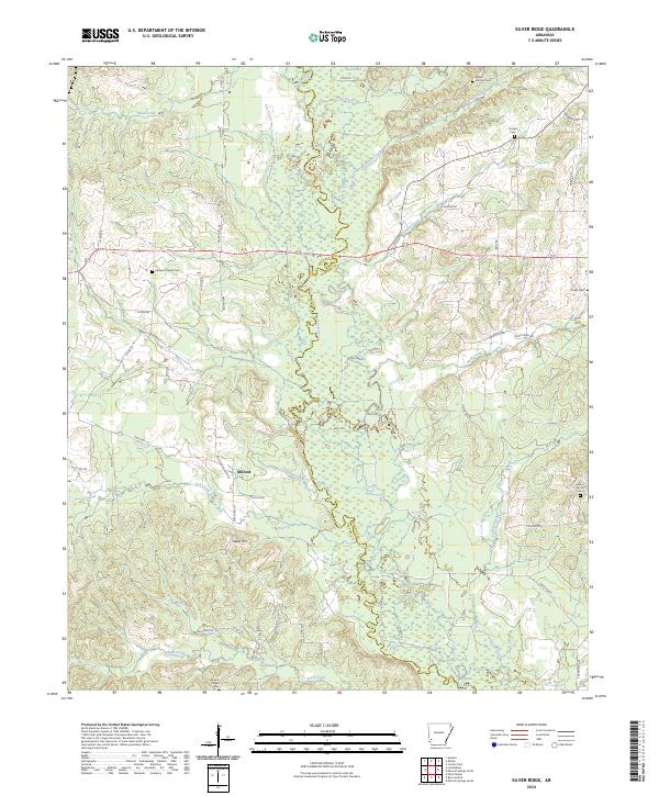 Silver Ridge, AR — USGS 7.5-minute topo (2024)