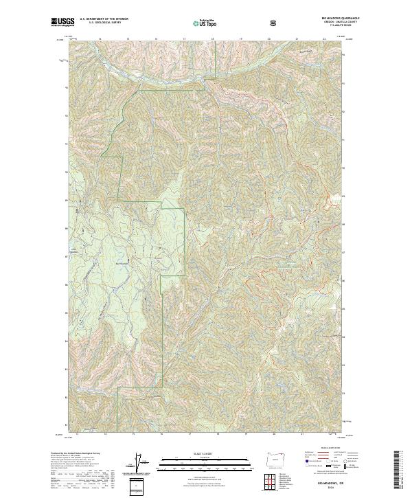 Big Meadows, OR — USGS 7.5-minute topo (2024)