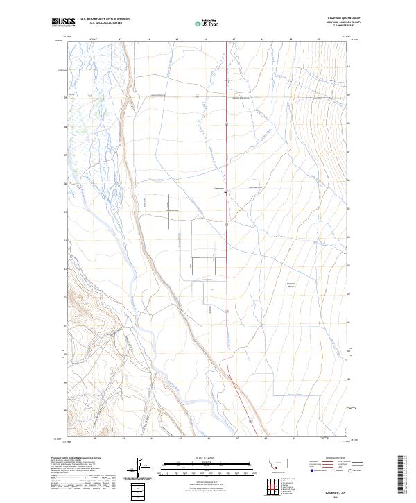 Cameron, MT — USGS 7.5-minute topo (2024)