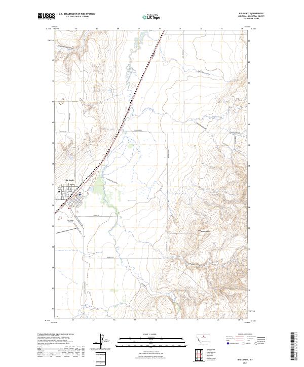 Big Sandy, MT — USGS 7.5-minute topo (2024)