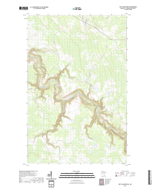 Nett Lake River SE, MN — USGS 7.5-minute topo (2022)