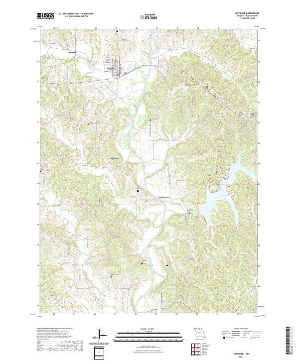 Novinger, MO — USGS 7.5-minute topo (2021)