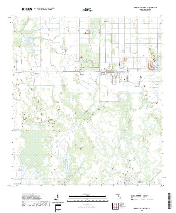 Long Island Marsh NW, FL — USGS 7.5-minute topo (2024)