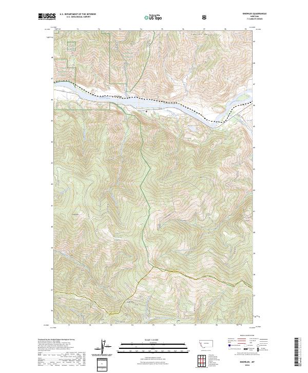 Knowles, MT — USGS 7.5-minute topo (2024)