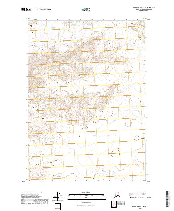 Bering Glacier C-7 SW, AK — USGS 7.5-minute topo (2024)