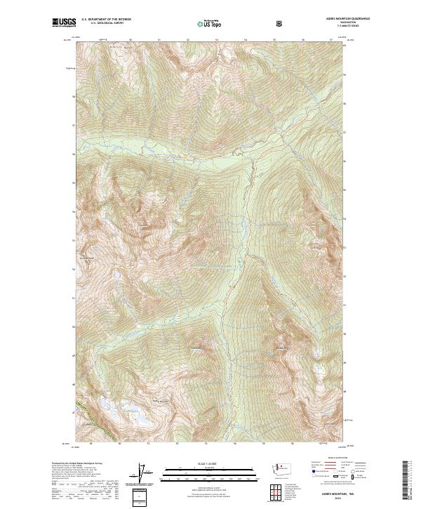 Agnes Mountain, WA — USGS 7.5-minute topo (2023)