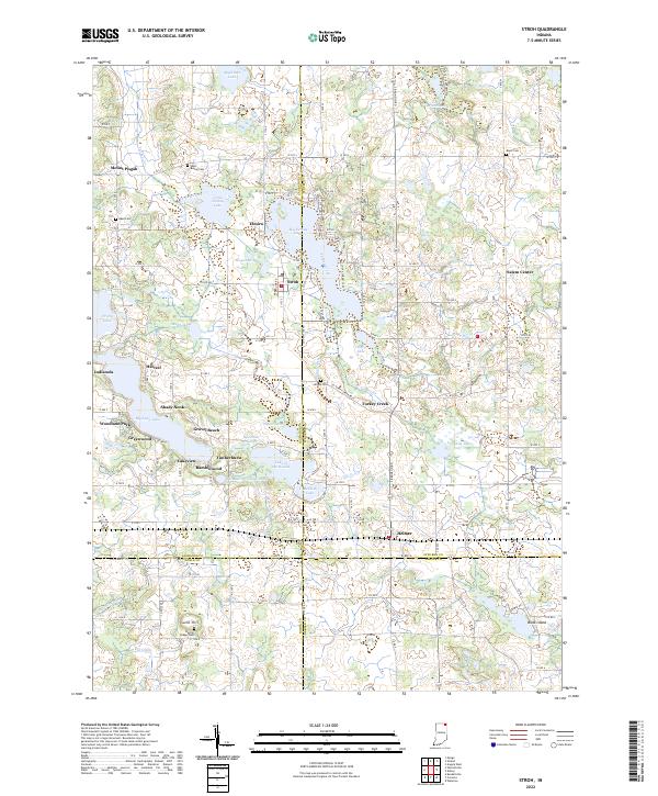 Stroh, IN — USGS 7.5-minute topo (2022)