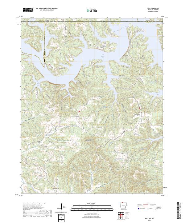 Peel, AR-MO — USGS 7.5-minute topo (2024)