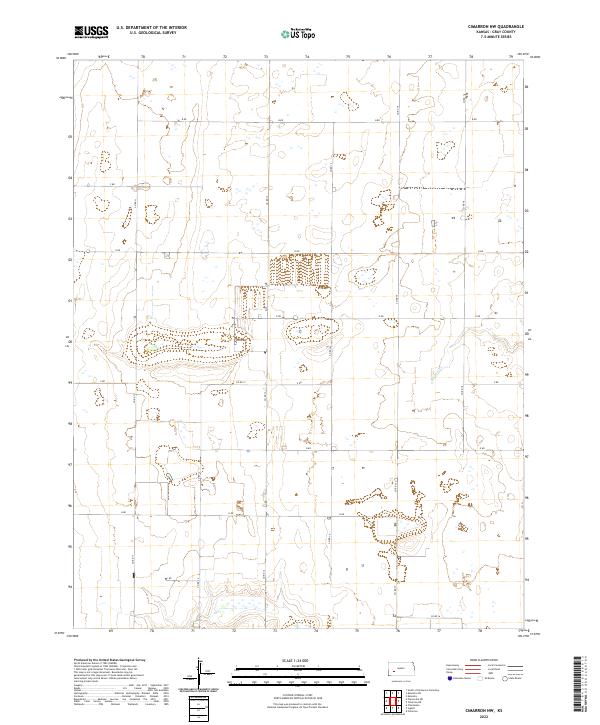 Cimarron NW, KS — USGS 7.5-minute topo (2022)