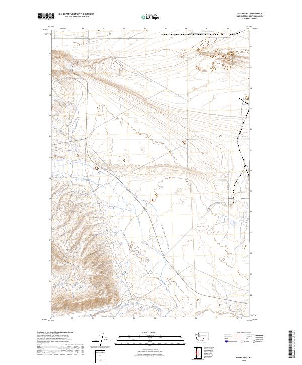 Riverland, WA — USGS 7.5-minute topo (2023)