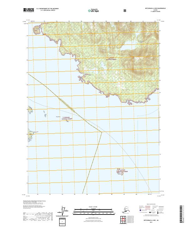 Ketchikan A-4 NW, AK — USGS 7.5-minute topo (2021)
