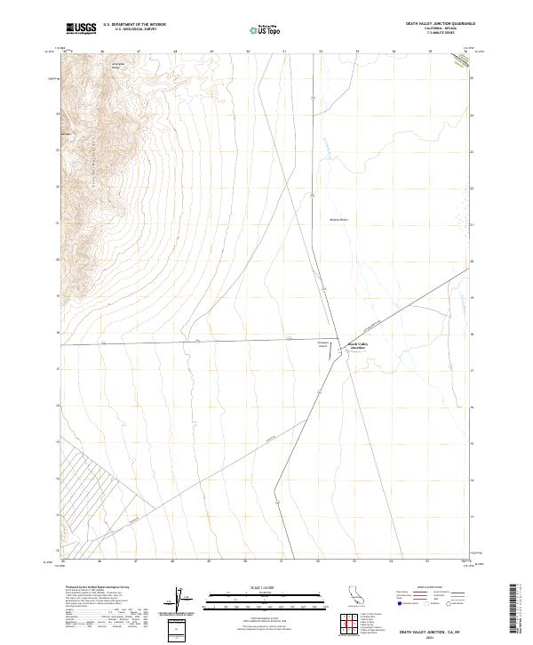 Death Valley Junction, CA-NV — USGS 7.5-minute topo (2021)