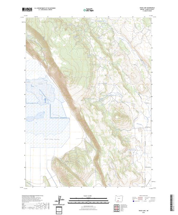 Swan Lake, OR — USGS 7.5-minute topo (2023)