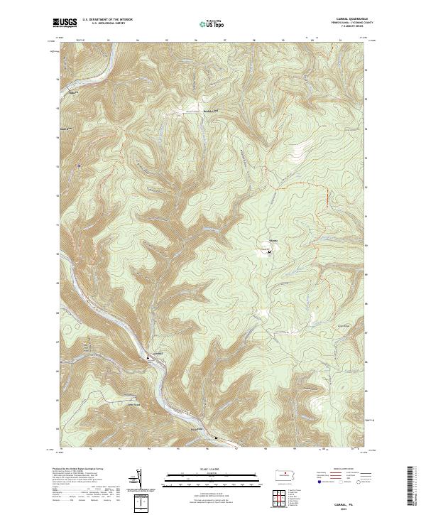 Cammal, PA — USGS 7.5-minute topo (2023)