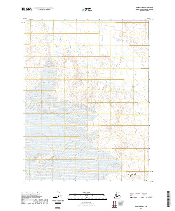 Unimak C-2 SW, AK — USGS 7.5-minute topo (2021)