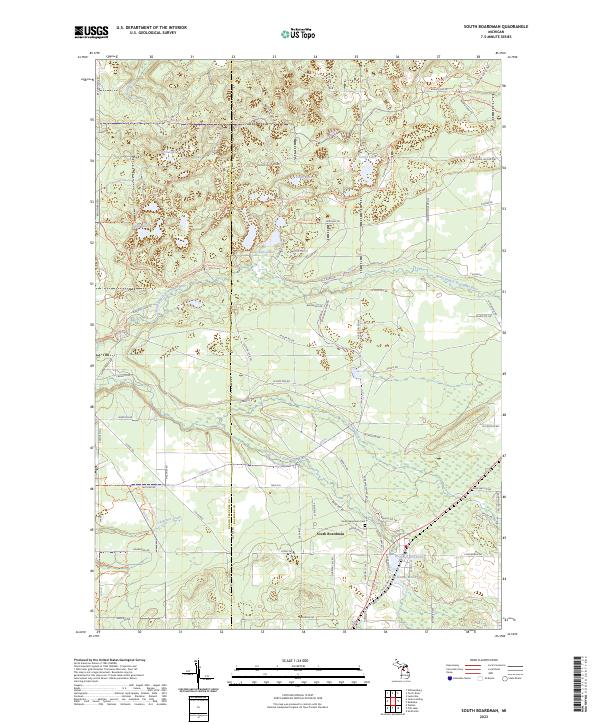 South Boardman, MI — USGS 7.5-minute topo (2023)