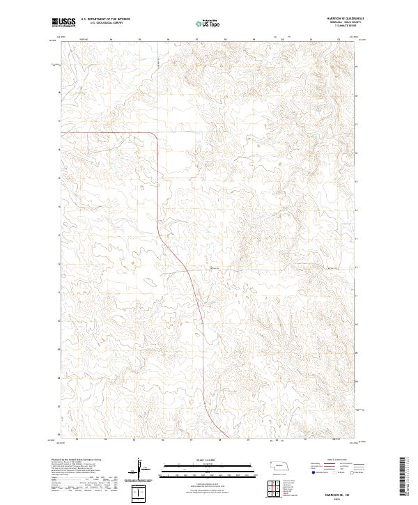 Harrison SE, NE — USGS 7.5-minute topo (2021)