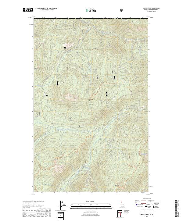 Shorty Peak, ID-BC — USGS 7.5-minute topo (2024)