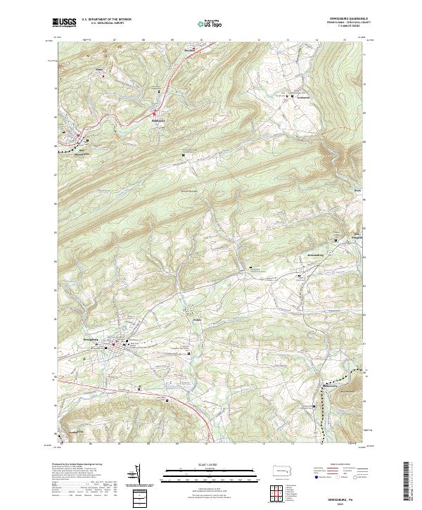 Orwigsburg, PA — USGS 7.5-minute topo (2023)